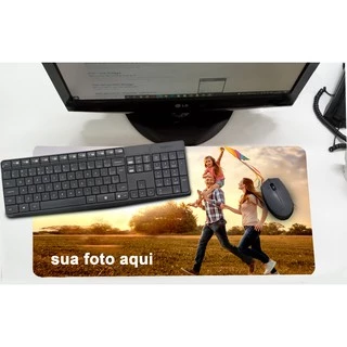 Mouse Pad Gamer Grande Personalizado com foto 30x70cm