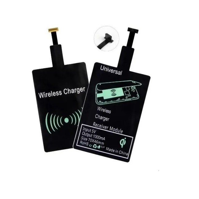 Receptor Adaptador Carregador Universal Indução Wireless Qi