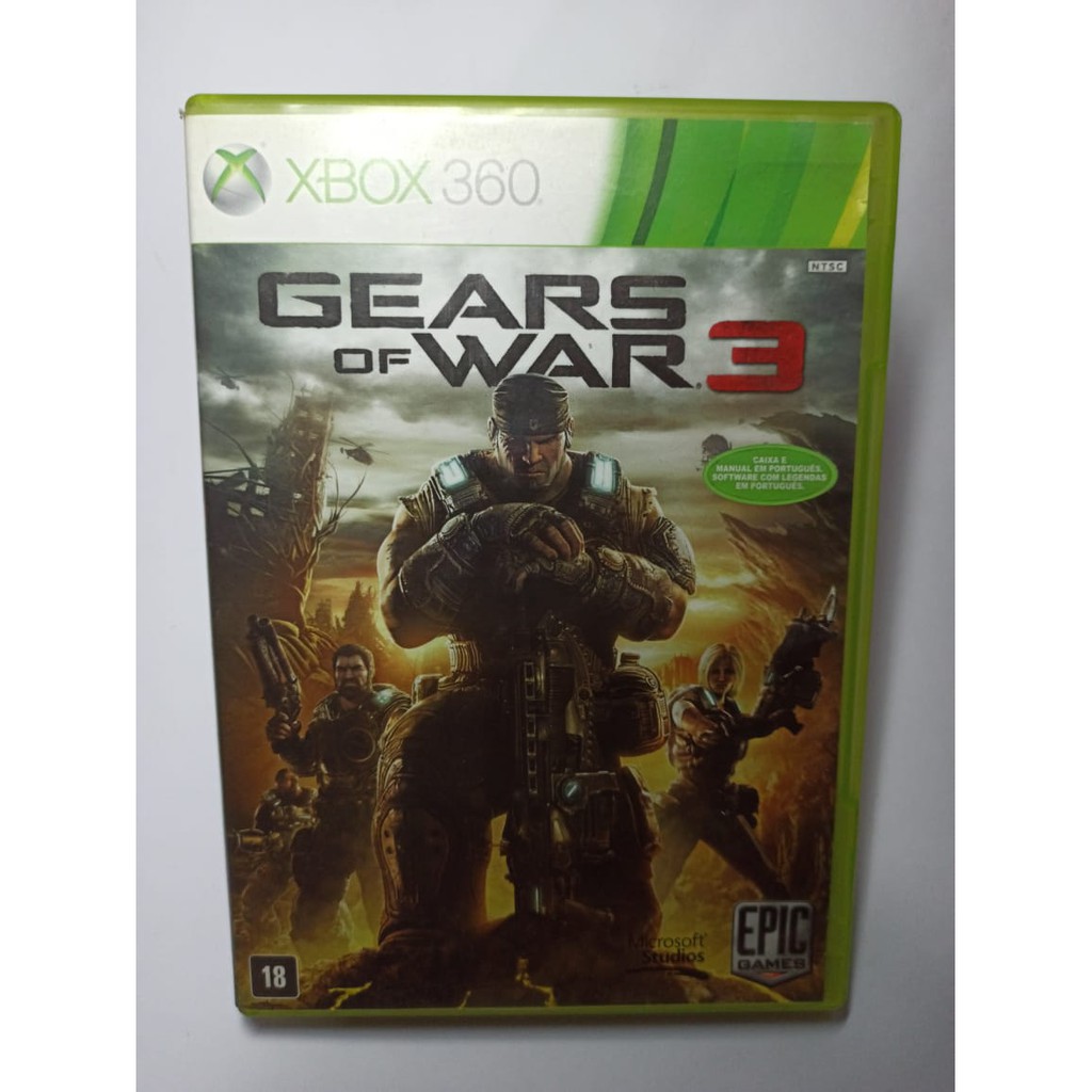 Gears Of War 3 Xbox 360 / Xone Midia Fisica Semi Novo