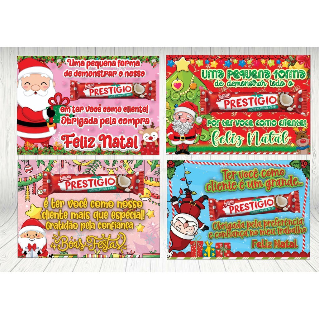 20 Und Cartão De Natal Para Clientes -mimo Para Clientes- Lembranca De ...