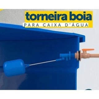 Torneira Bóia Universal P/Caixa D'Agua Rosca Externa 1/2 e 3/4 Alta