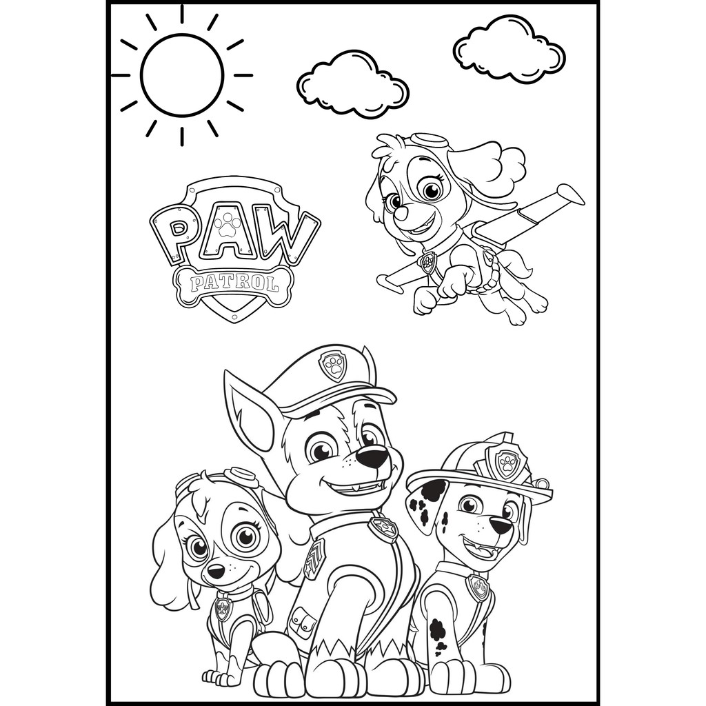 patrulha canina desenhos para colorir em Promoção na Shopee Brasil