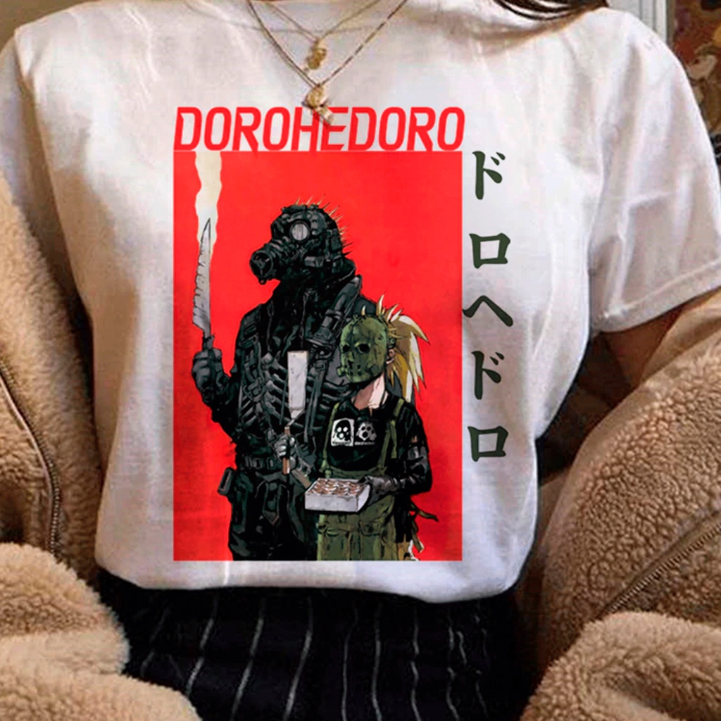Dorohedoro Camiseta Tampada Para Hombre, Camisa De Manga Corta De