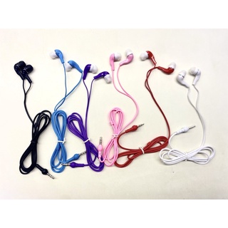 Fone de ouvido colorido com fio sem microfone para todos celulares/mp3/mp4/radio entrada p2