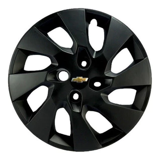 Jogo 4 Calotas Chevrolet Corsa Onix Prisma Aro 14 Black Fosco