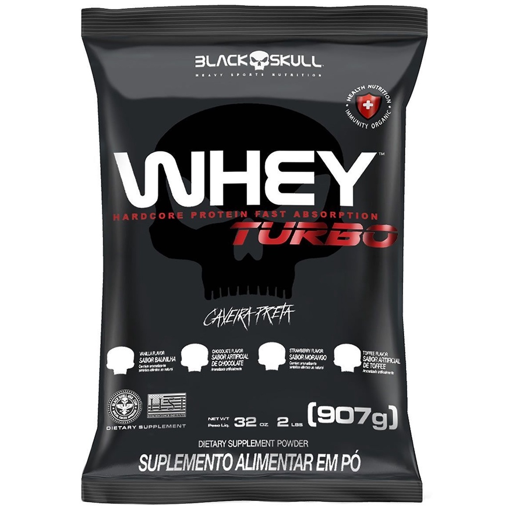 Whey Turbo Black Skull – Pacote 900g