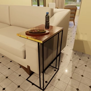 Mesa De Apoio Lateral Ou De Canto Para Sofá 67 Cm