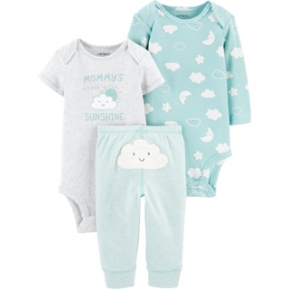 Kit Infantil Carter's 3 Peças Nuvens Trio Calça E Body Tamanhos 3M 24M em Oferta na Shopee