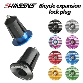 Hasns mtb Guiador Plugs Par De Apertos De Guidão De Bicicleta De Alumínio Grips Handle Bar End