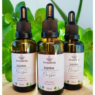 Óleo Vegetal Jojoba 100% Puro -70ML.Demaquilante Natural, Regenera, Tonifica e Hidrata.