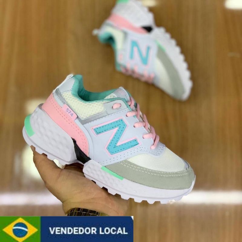 Tenis new store balance feminino infantil