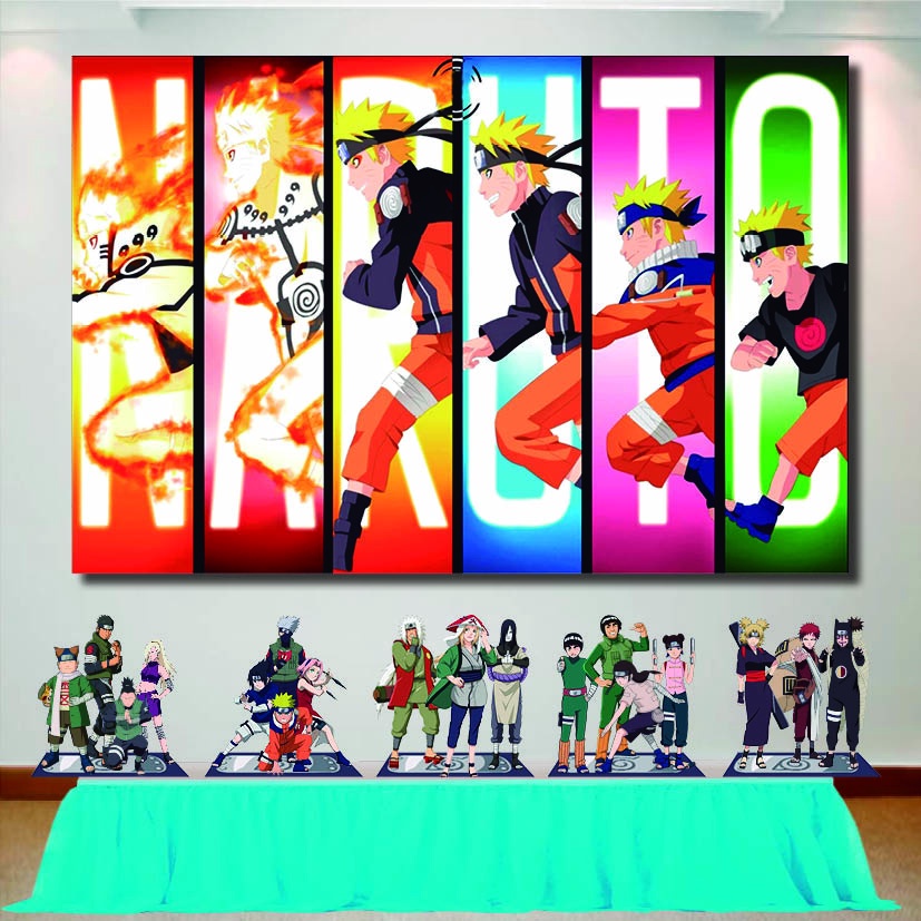 KIT COMPLETO NARUTO - PAINEL E DISPLAYS MDF