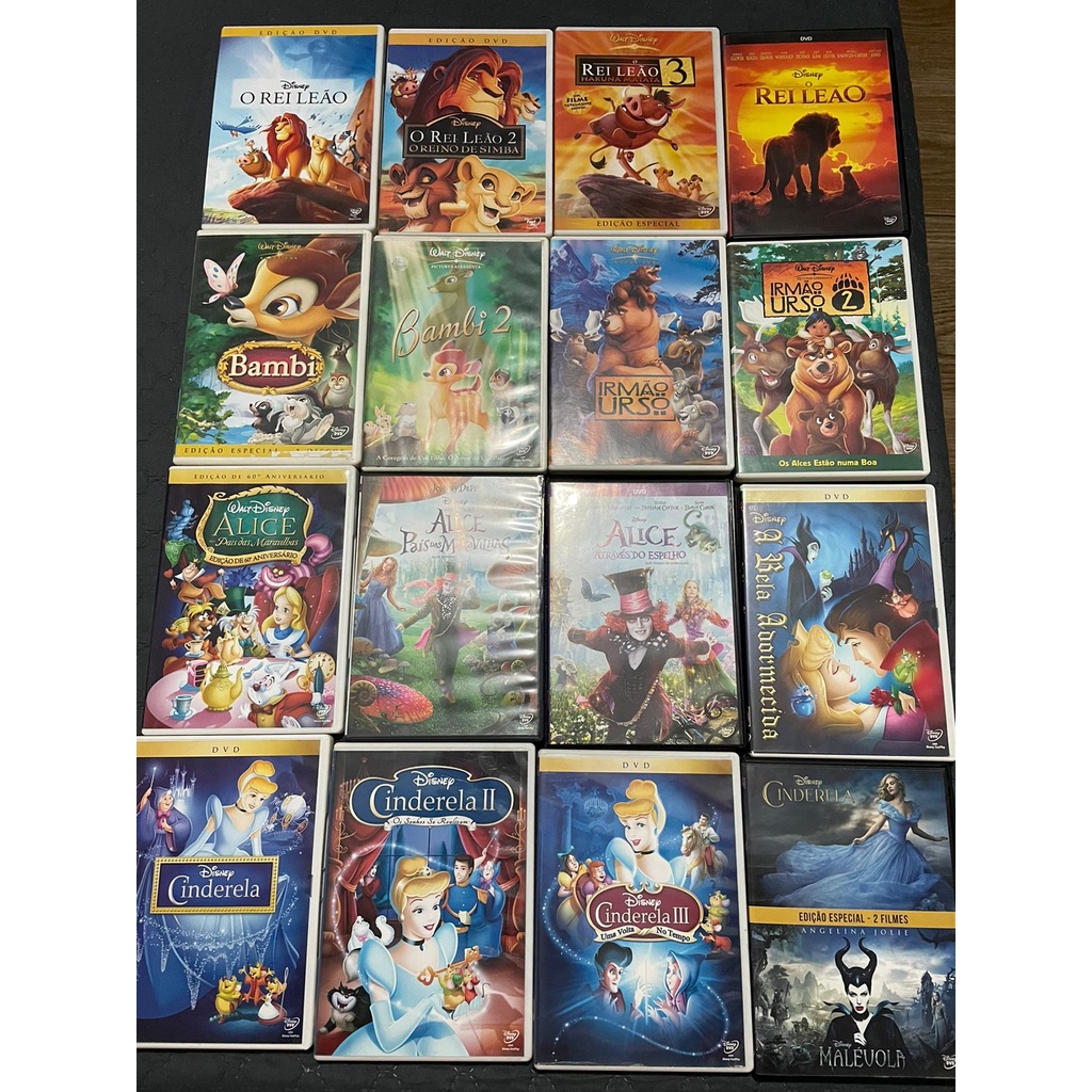 WALT DISNEY - 5 DVDs - Pixar Short Filmes; Tico e Teco