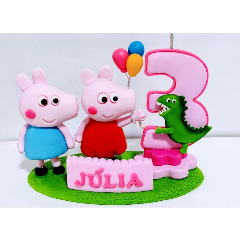 Vela Peppa Pig - Para Bolo, Aniversário E Festa