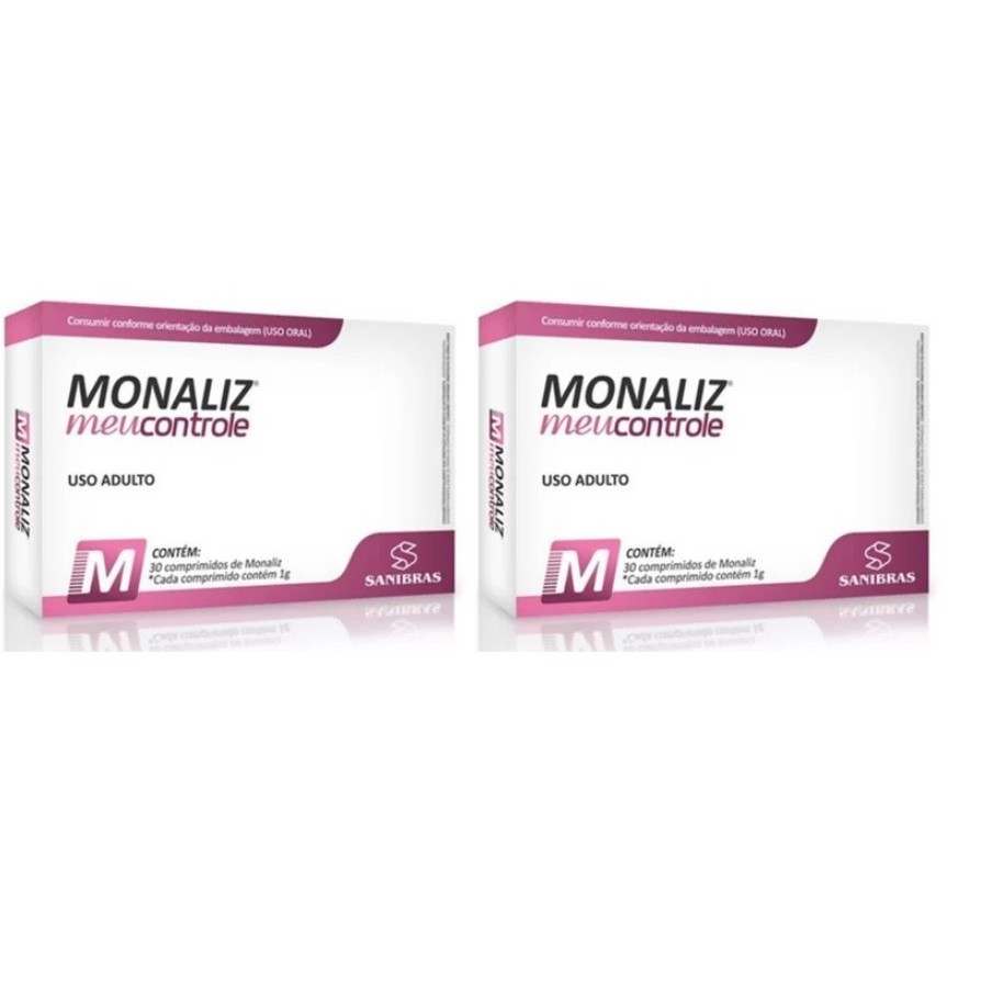 Kit com 2 Monaliz – 650mg 30 Comprimidos Sanibras