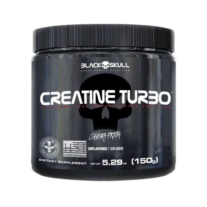 Creatina Monohidratada Creatine Turbo 150g - Black Skull