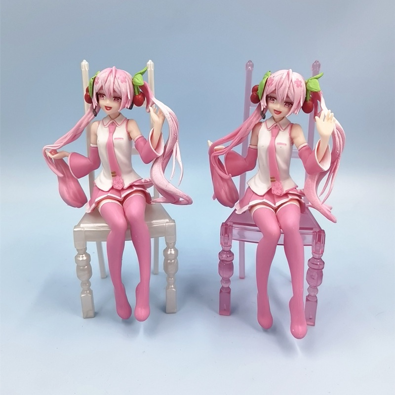 20cm Pink Cherry Hatsune Miku Figura Anime Kawaii Bonecas