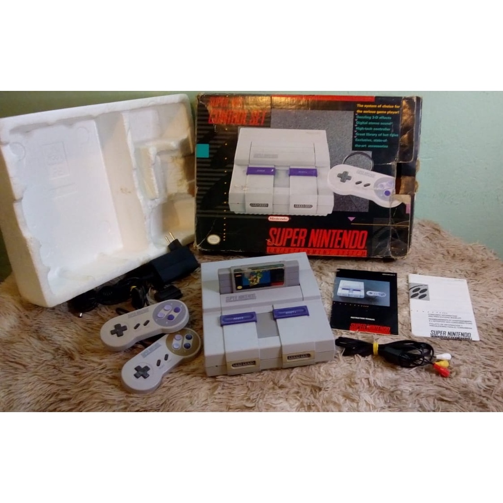 Super nintendo completo com mario world Pt-br