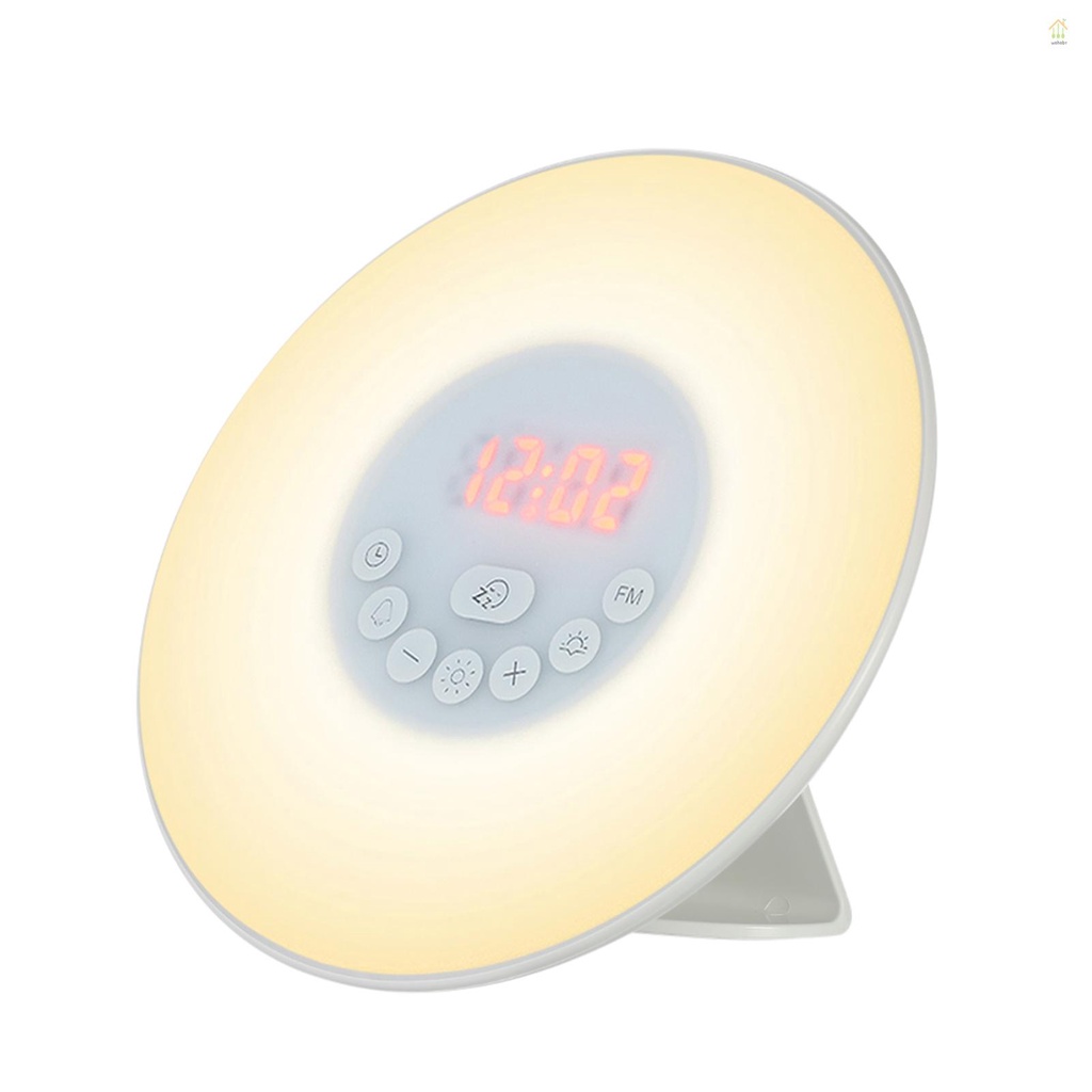 15w Carregador Relógio Despertador Desk Lamp Atmosfera Levou Luz RGB Sem  Fio Bluetooth Speaker Com Controle De Aplicativo Para Iphone 14 13 12 11 8  Lampada_br