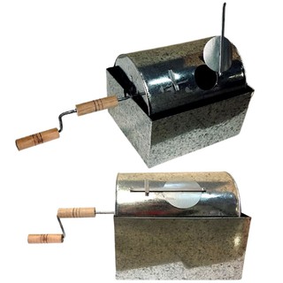 Torrador De Café Manual 8 Litros Aço Galvanizado Para Fogão A Lenha e Fogão A Gás Torradeira