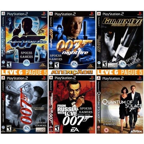 Coleção 007 ps2 todos os jogos