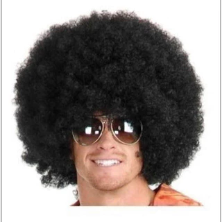 Peruca Black Power Preta / Afro / Retro / Fantasia