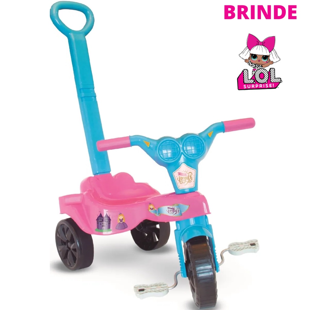 Totoka Bolinha Infantil Motoca Bebe Menina Velotrol Dedoche