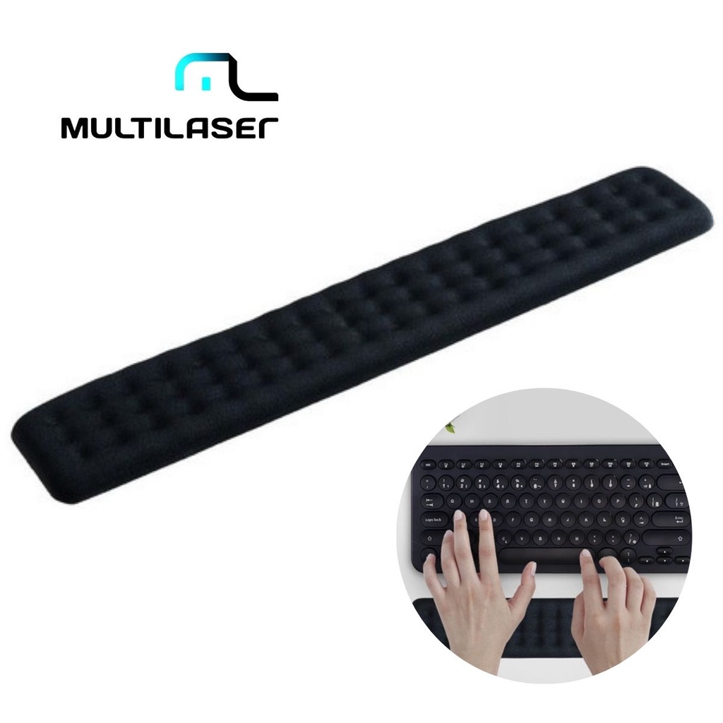 Apoio Descanso de Punho Teclado Base em Gel Original Multilaser Garantia e Nota Fiscal