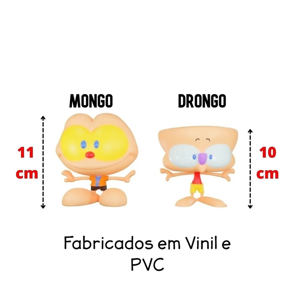 Bonecos De Vinil E Pvc Mongo & Drongo Desenho Youtube | Shopee Brasil