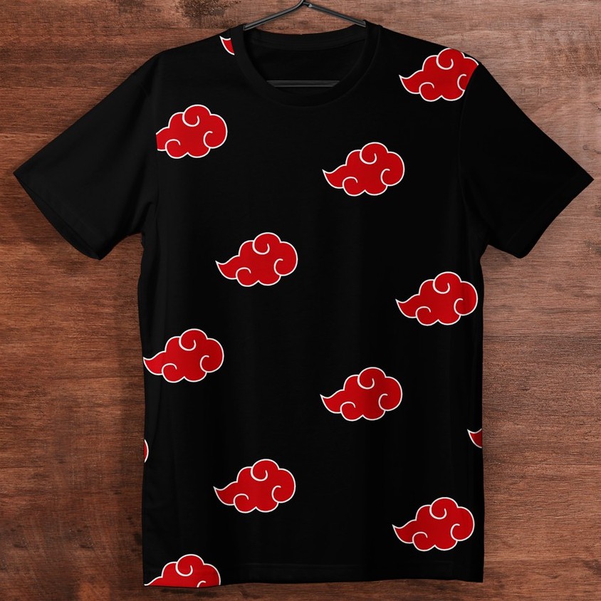 Camiseta dupla face naruto akatsuki infantil