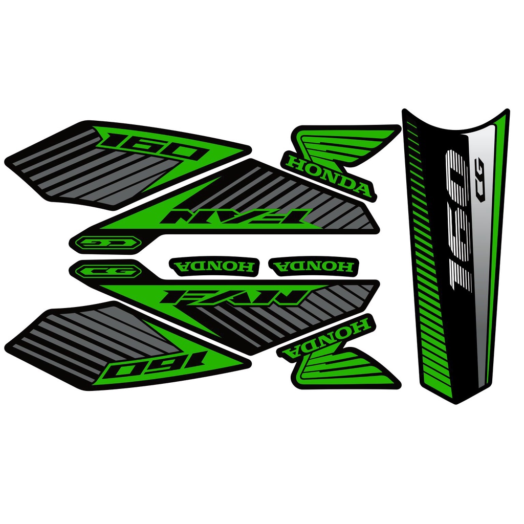Adesivo Kit Personalizado Compatível Fan 160 Ano 20/21 LTNEW