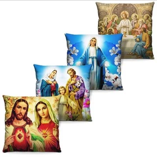 Kit de 4 Capas De Almofada 40x40 Católicas