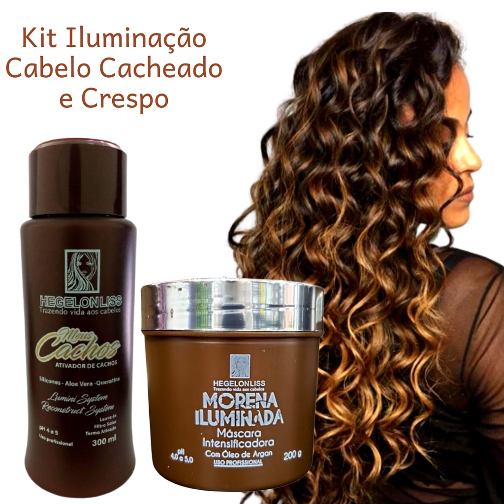 Creme Ativador De Cacho Máscara Tonalizante Morena Iluminada Meus Amados  Cachos