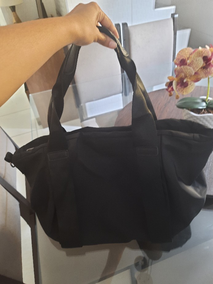 Bolsa Feminina Grande Mala De Viagem Academia De Mão Com Alça Transversal  De Ombro Decorada Com Estampas Faculdade Passeio Urbano, CINZA