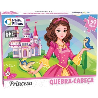 Pais & Filhos Quebra - Cabeça Princess - 100 Pçs, Sortidas