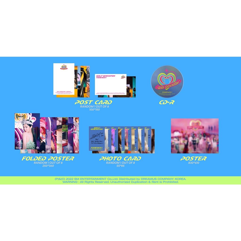 SNSD Girls' Generation FOREVER 1 - 7th ALBUM CD PHOTOBOOK