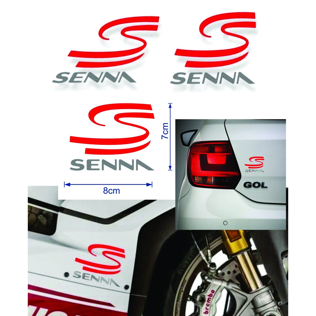 Adesivos S Senna De Ayrton Senna Formula 1 Varias Cores | Shopee Brasil