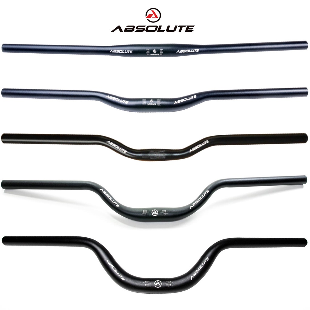 Guidão Bicicleta Absolute Mtb Alumínio 31.8 X 720mm Preto Reto Curvo ...