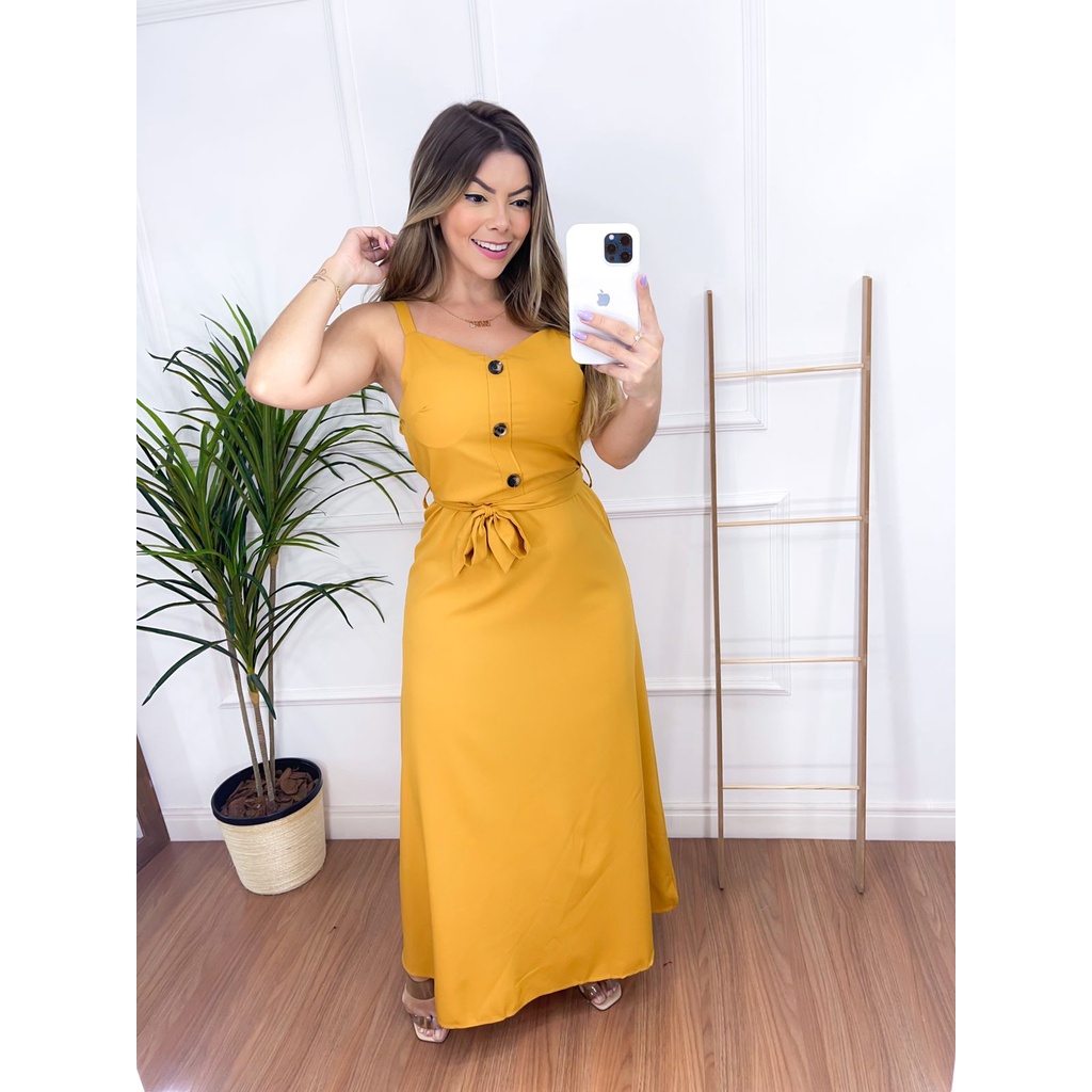 Vestido simples hot sale e longo