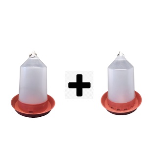 Kit comedouro e bebedouro para codorna, pintinhos