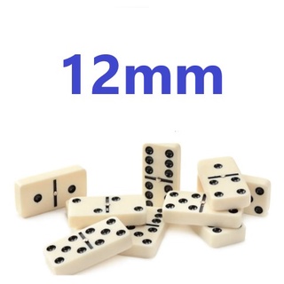 Domino Profissional De Osso Estojo Com 28 Peças 8mm
