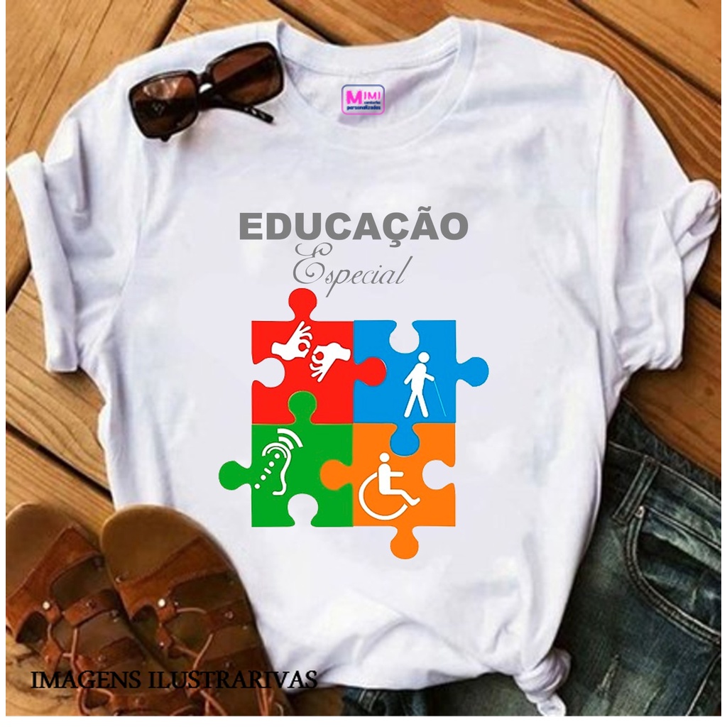 Camiseta Tshirt Feminina Personalizada - Educação Especial