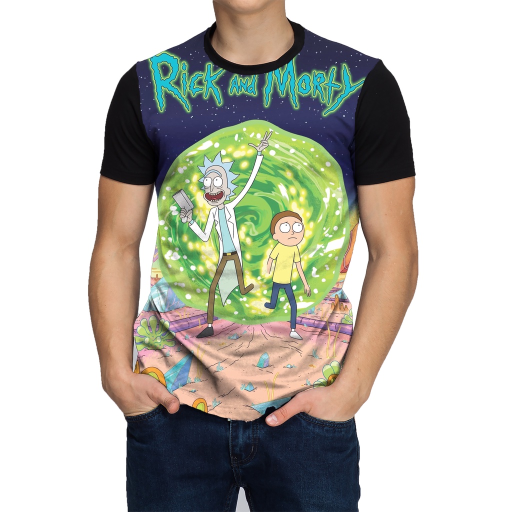 Camisa Ricky And Morthy Camiseta Geek Animes Masculina | Shopee Brasil