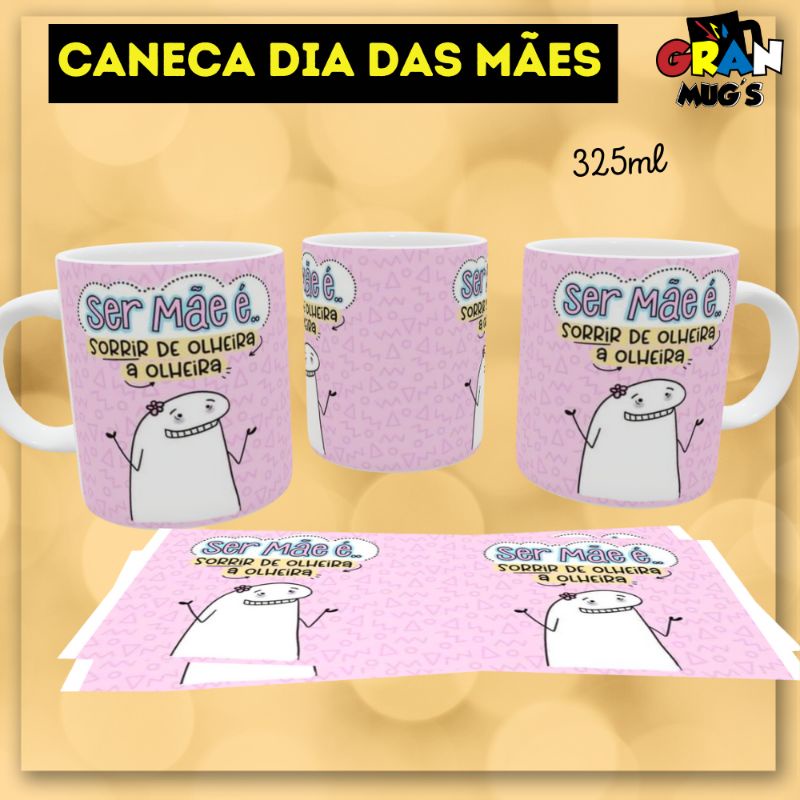 Caneca Presente Aniversario Flork Meme Azul E Rosa 325 Ml - Corre