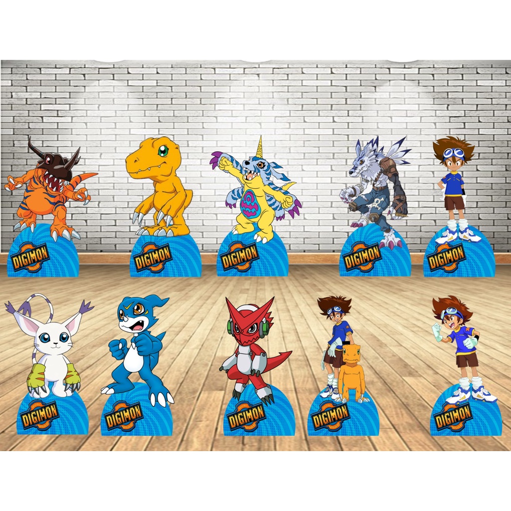 digimon , kit festa displays 4 peças TAMANHO (13cm) ENVIO RAPIDO ...