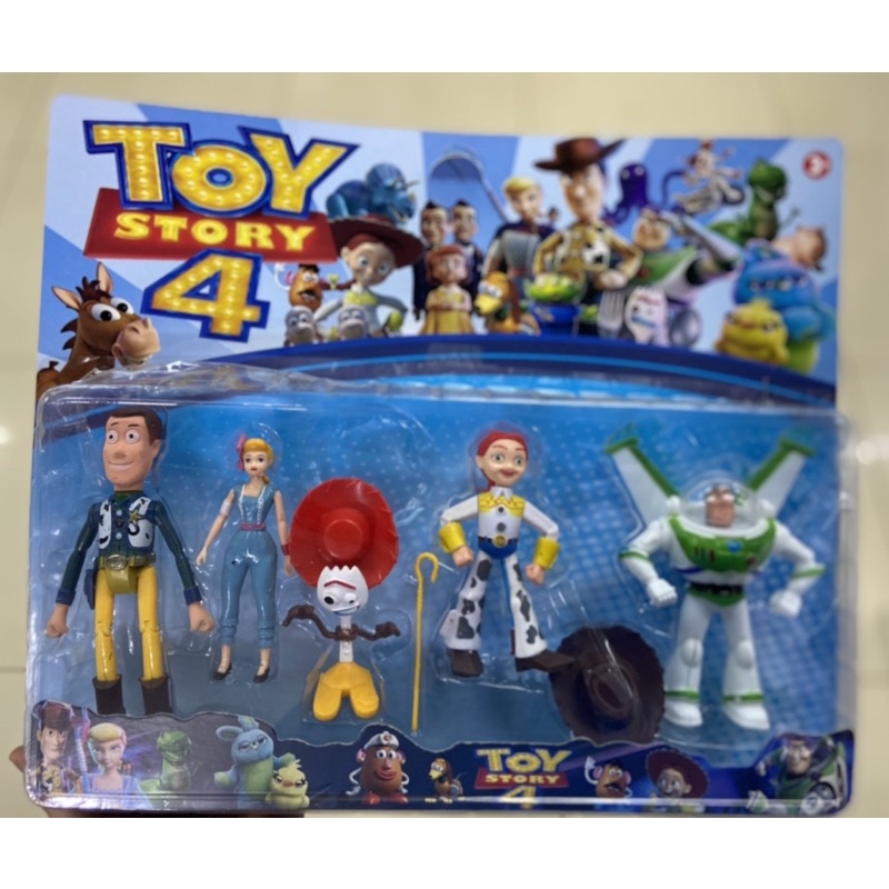 Kit Bonecos Toy Store Xerife Wood Buzz Lightyear Forky Jessie Shopee Brasil