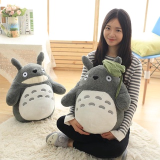 Totoro Gato De Pelúcia Brinquedo Bonito Anime Figura Boneca Com Folha De Lótus Crianças Brinquedos De Aniversário