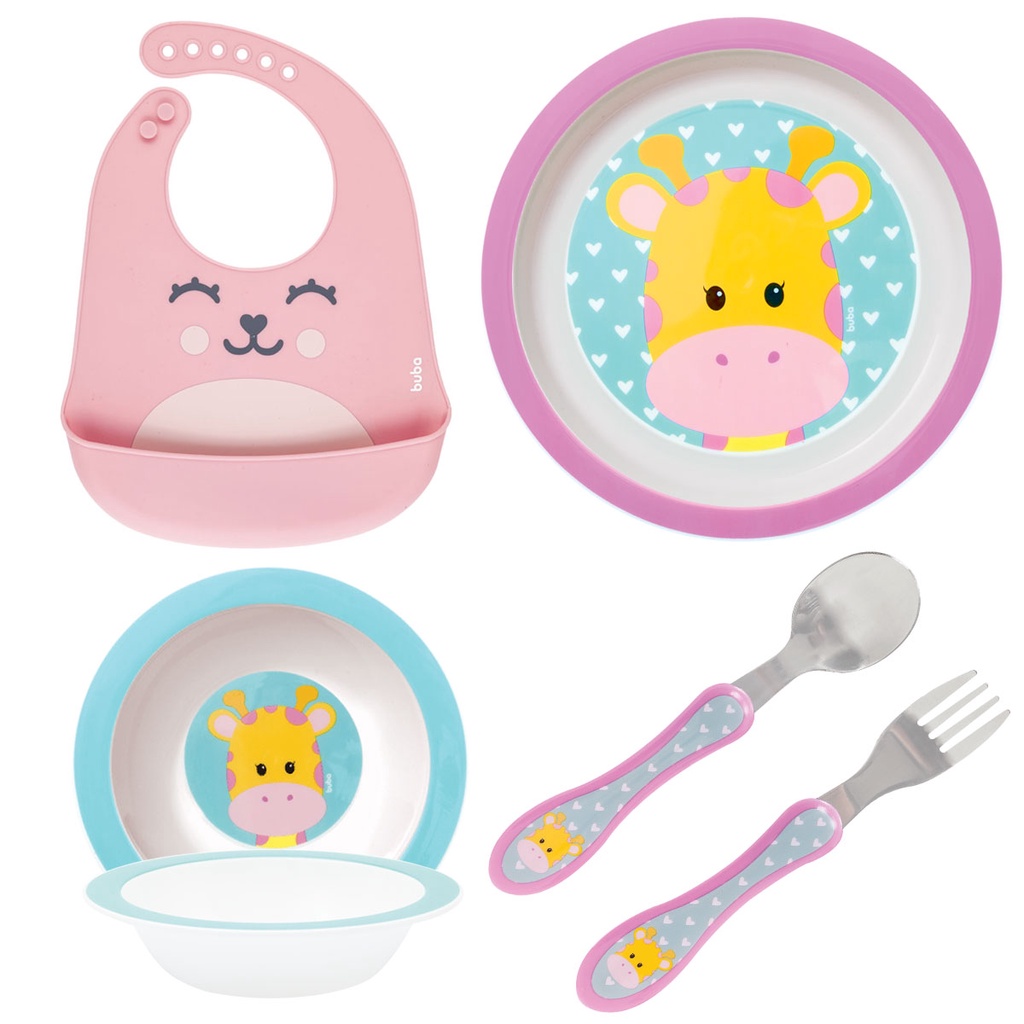 Kit Colher De Silicone Bebe Introdução Alimentar Buba - Vou Comprar