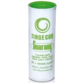 Tinta p/ Tecido Corante Tingecor Guarany Tintol Verde Claro