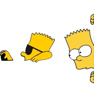 adesivo combo +Bart dirigindo e adesivo Bart janela